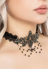 Evara Ornate Lace Choker
