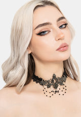 Evara Ornate Lace Choker