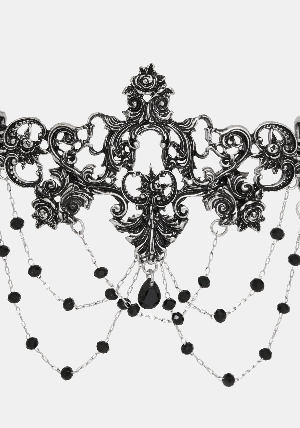 Evara Ornate Lace Choker