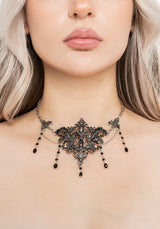 Evara Ornate Chain Drop Necklace