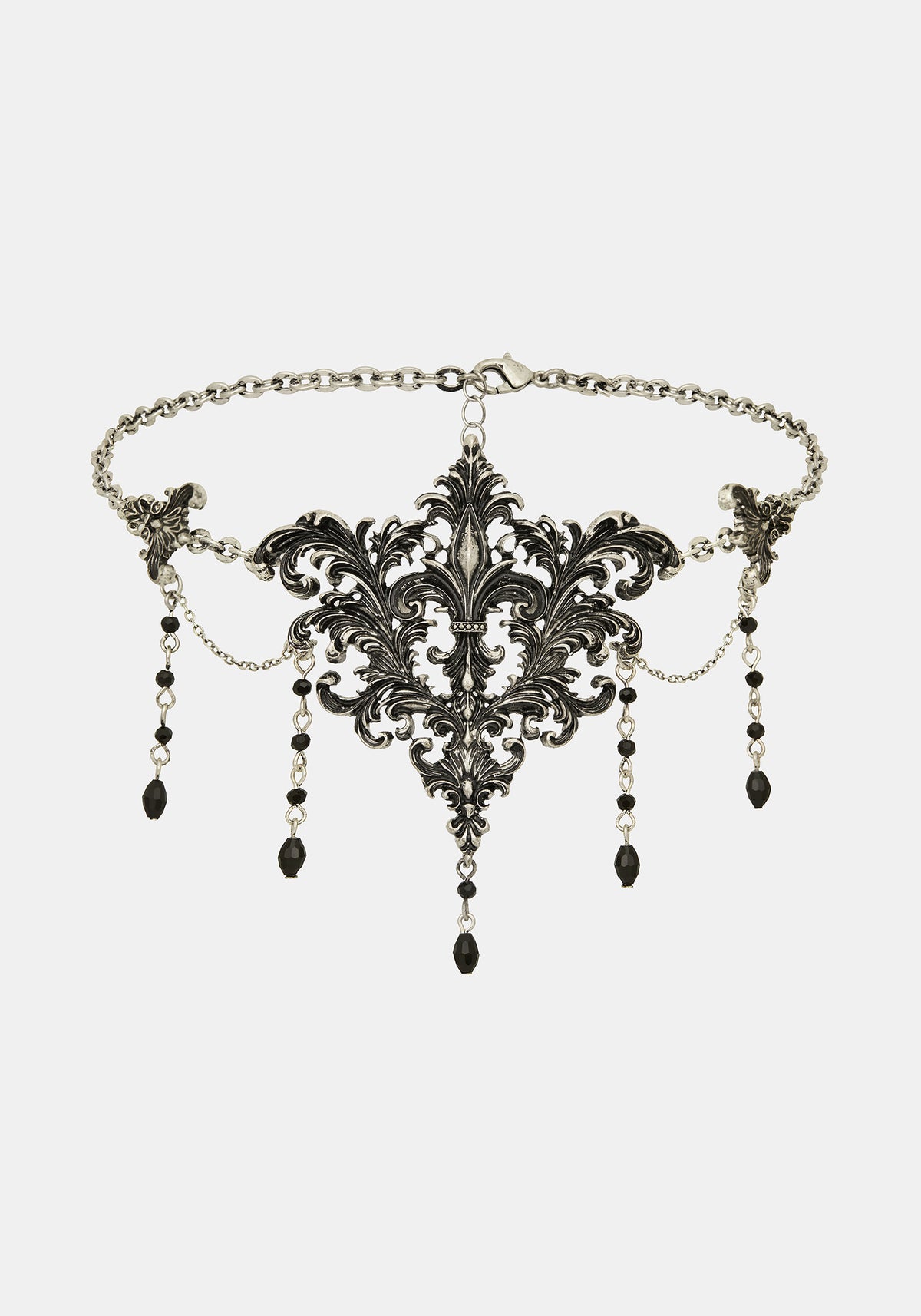 Evara Ornate Chain Drop Necklace