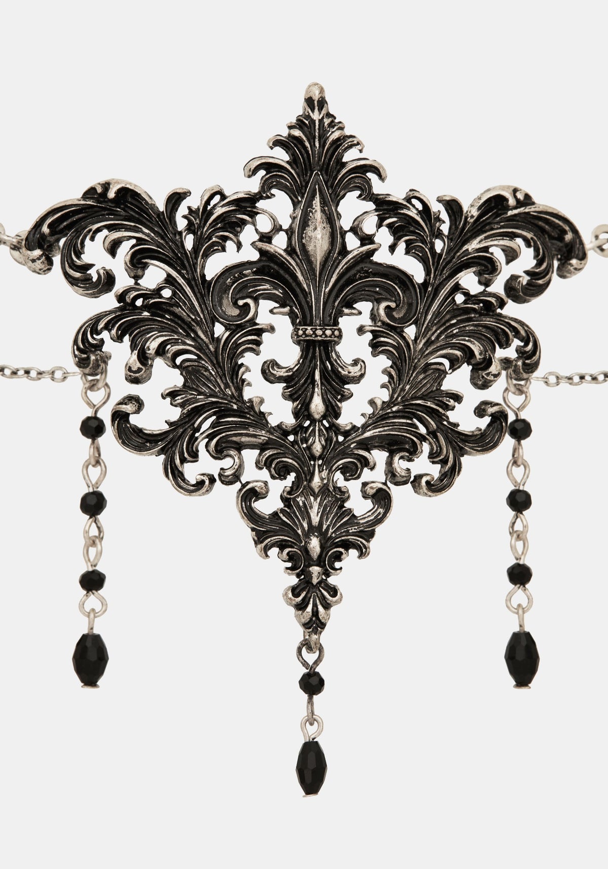 Evara Ornate Chain Drop Necklace