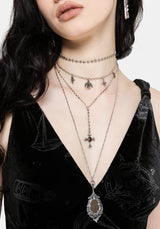Orum Layered Charm Mirror Necklace