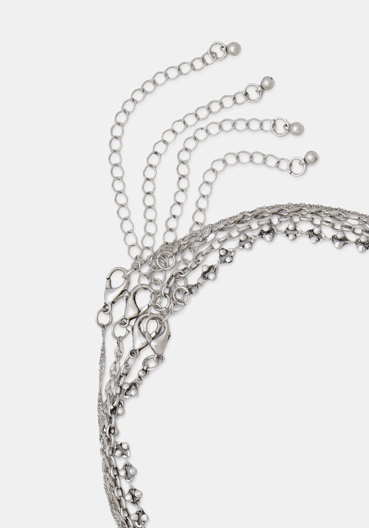 Orum Layered Charm Mirror Necklace