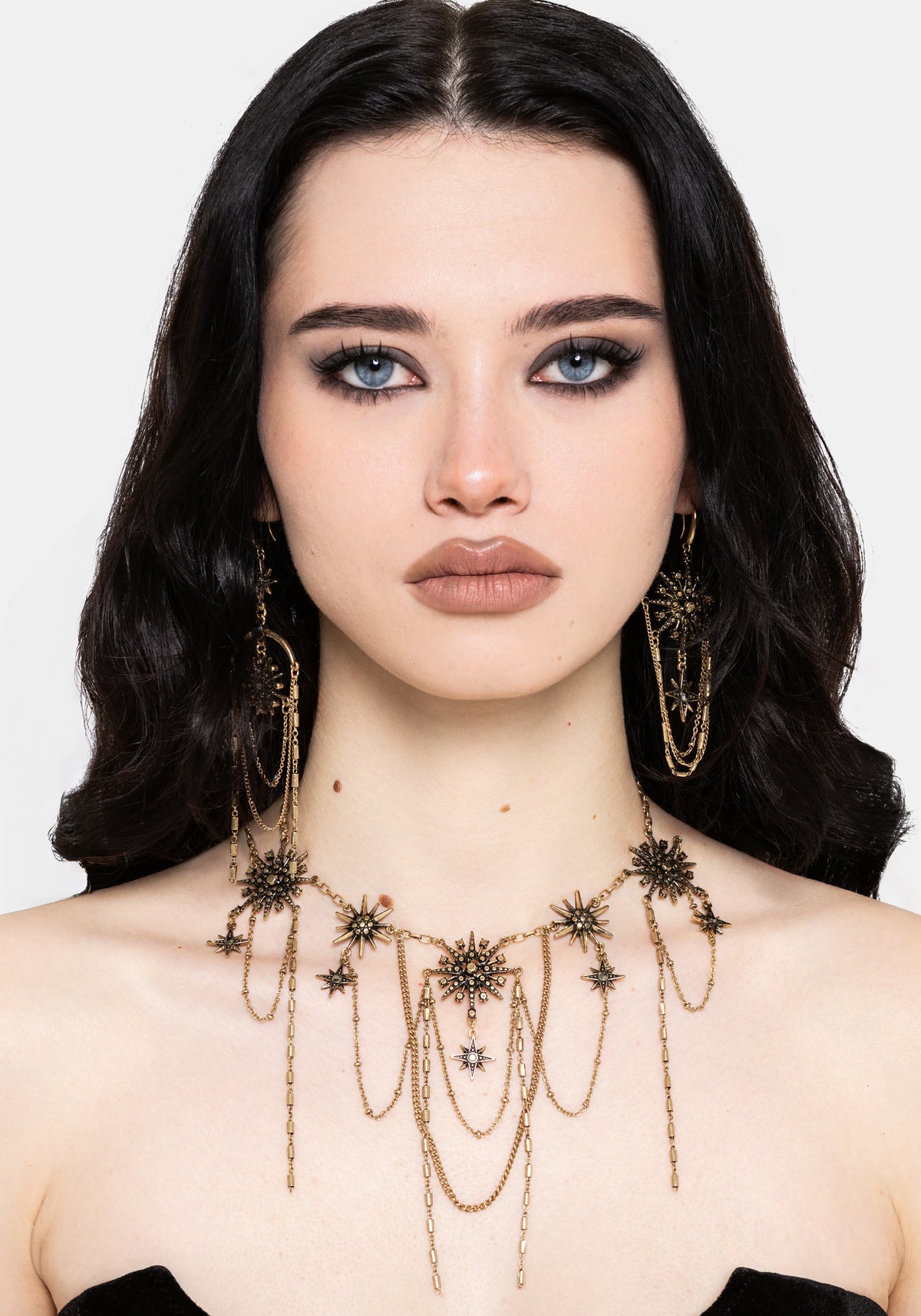 Sorin Celestial Chain Drop Necklace