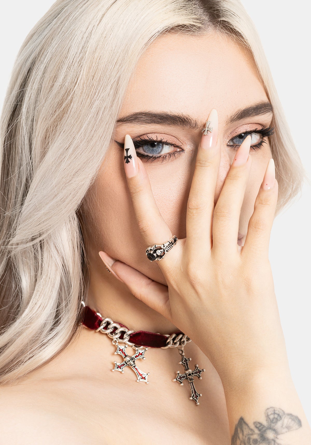 Quorin Skeleton Stone Ring S/M