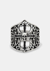 Vaelis Cross Skull  Chunky Ring