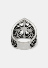 Vaelis Cross Skull  Chunky Ring