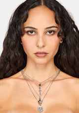 Disturbia x The Witcher Layered Wolf Dagger Necklace