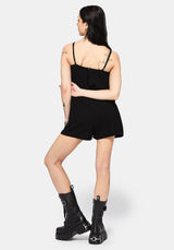 Genevra Embroidered Overlay Playsuit