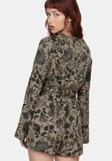 Herla Bhatik Floral Print Playsuit