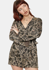 Herla Bhatik Floral Print Playsuit
