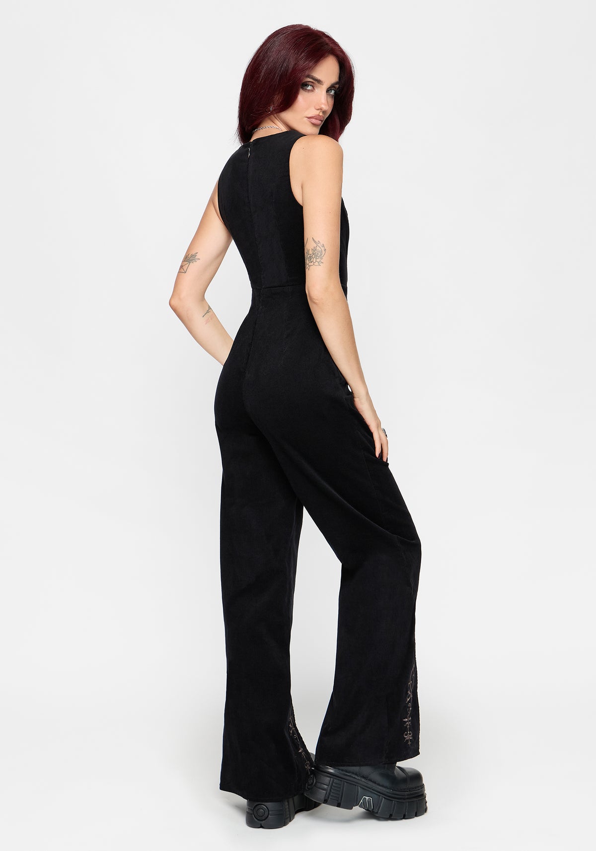Thea Buckle Fixed Wrap Wide Leg Jumpsuit