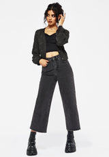 Alda Floral Pointelle Balloon Sleeve Knit Cardigan