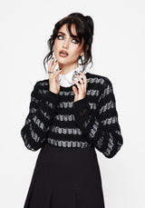 Wyn Cotton ZigZag Knit Long Sleeve Jumper