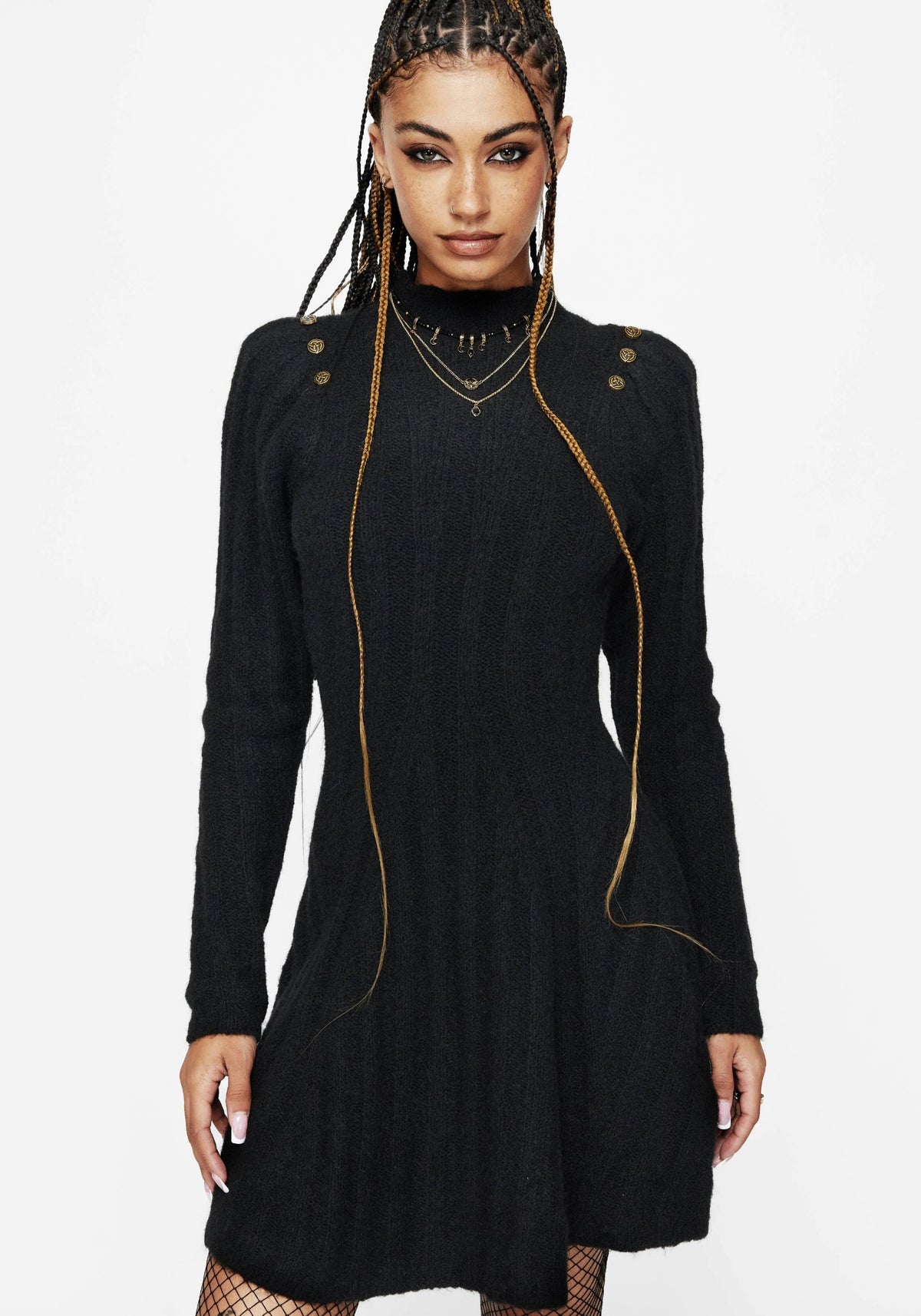 knit dress uk Forest Green Amelia Wool Knitted Dress | WHISTLES