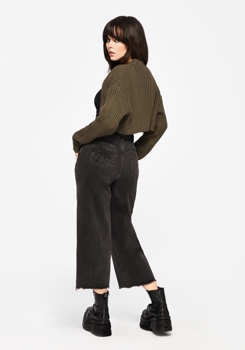 Ergot Cotton Floral Embroidered Bolero