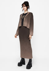 Nightjar Ombre Knit Cardigan - Taupe