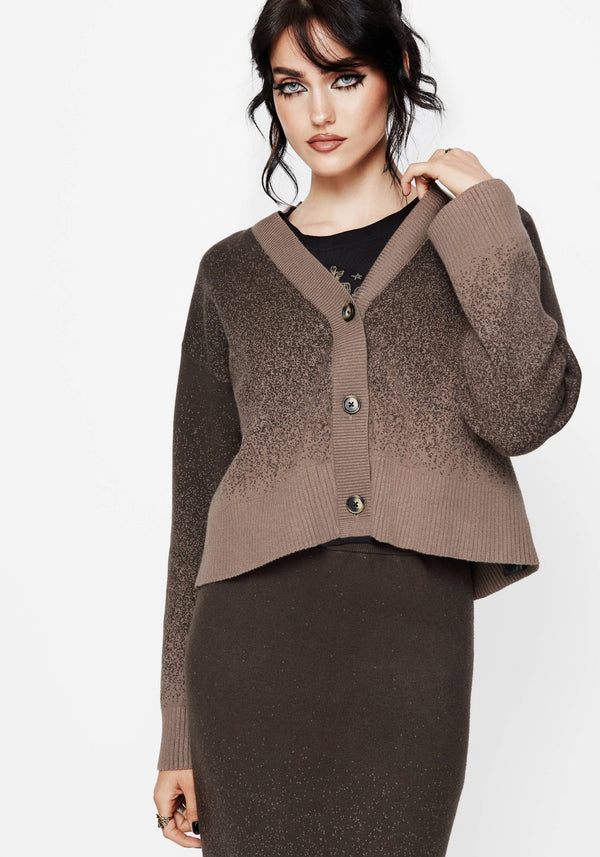 Nightjar Ombre Knit Cardigan - Taupe
