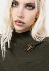 Symphony Scarf Cape Flare Knit Top