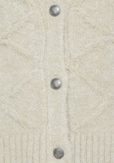 Artha Fluffy Cable Knit Cardigan