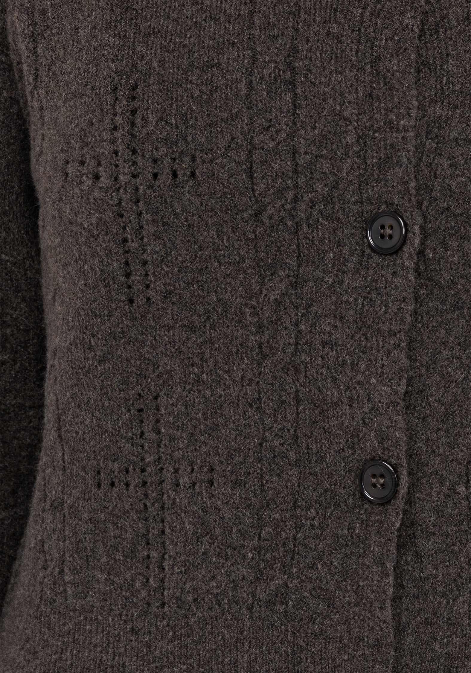 Serena Cross Pointelle Button Down Knit Cardigan