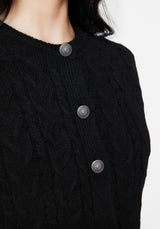 Sophia Button Up Cable Knit Waistcoat