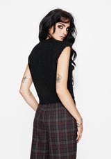 Sophia Button Up Cable Knit Waistcoat