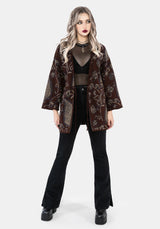 Gillian Cotton Paisley Knit Kimono