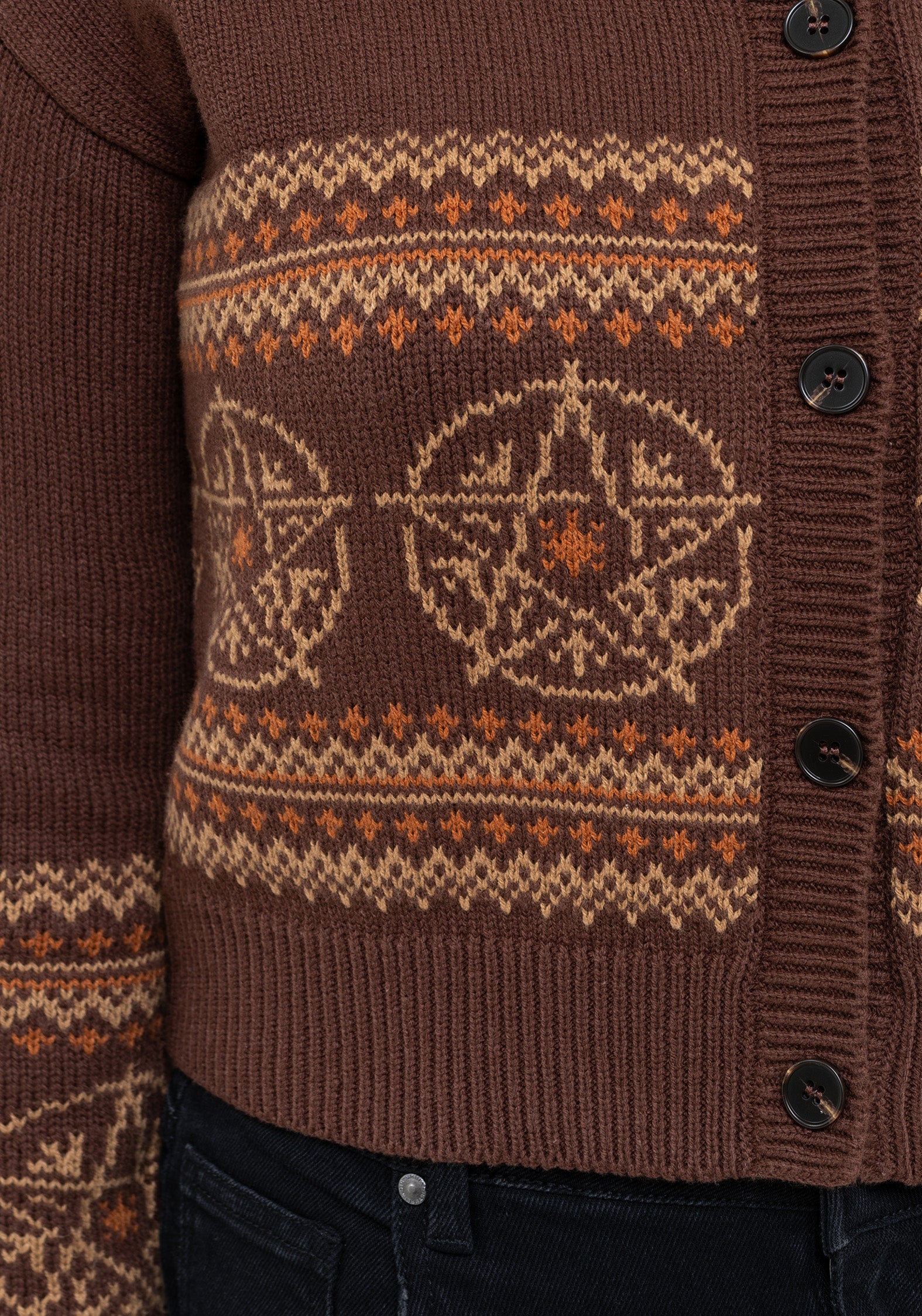 Olympia Pentagram Fairisle Knit Cardigan – Disturbia