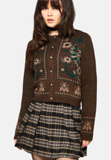 Aura Dragon Jacquard Knit Cardigan
