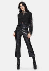 Stormwoken Pointelle Lace Detail Knit Jumper