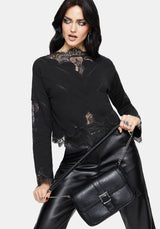 Stormwoken Pointelle Lace Detail Knit Jumper