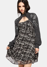 Wren Floral Embroidered Funnel Neck Shrug