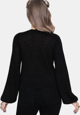 Abellona Lightweight Fine Embroidered Knit Cardigan