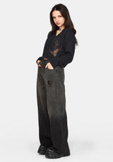 Ember Moth Embroidered V-Neck Knit Jumper