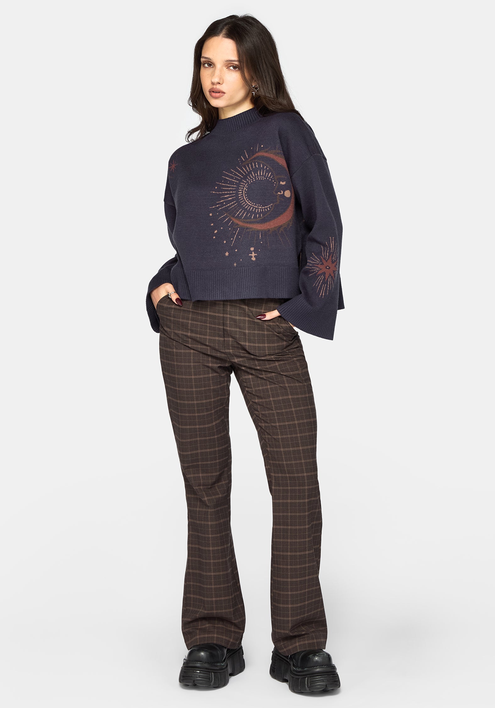 Angela Celestial Jacquard Knit Jumper