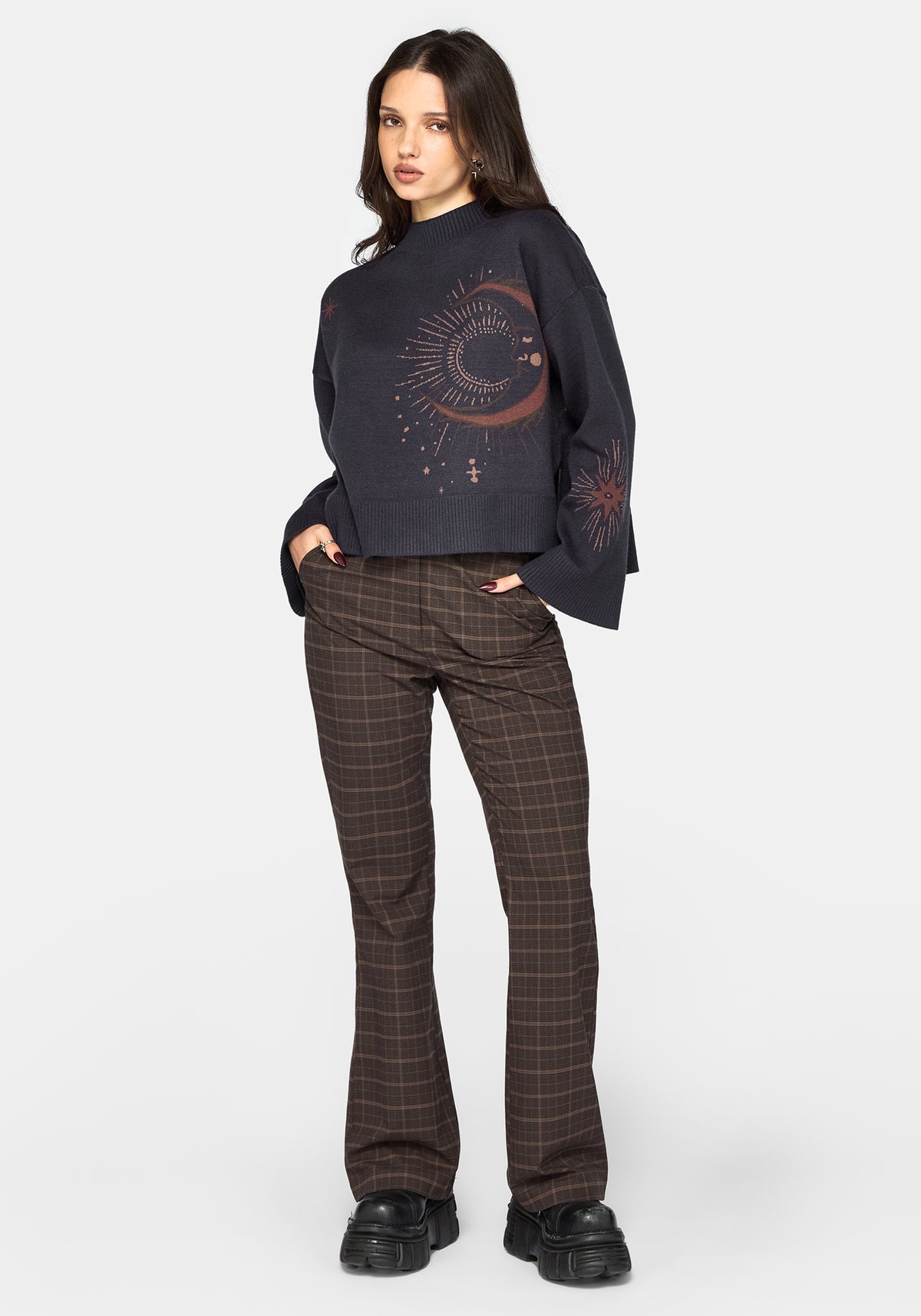 Angela Celestial Jacquard Knit Jumper