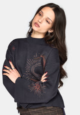 Angela Celestial Jacquard Knit Jumper