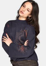 Angela Celestial Jacquard Knit Jumper