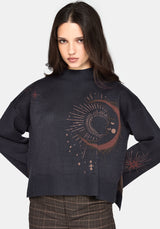 Angela Celestial Jacquard Knit Jumper