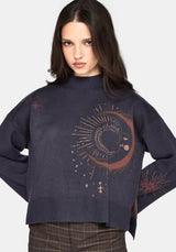 Angela Celestial Jacquard Knit Jumper