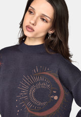 Angela Celestial Jacquard Knit Jumper