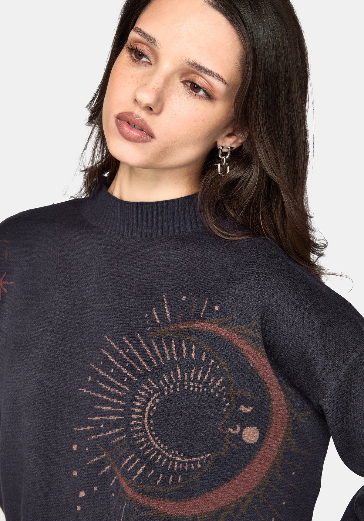 Angela Celestial Jacquard Knit Jumper