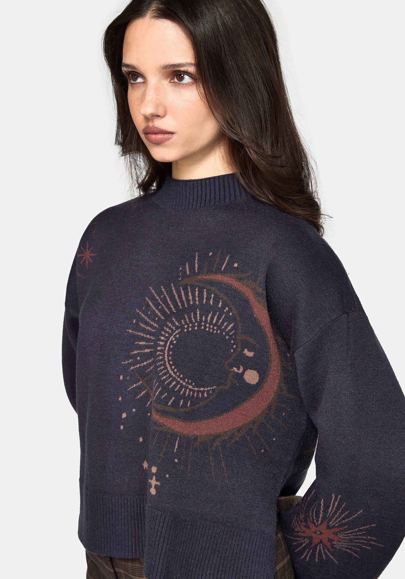 Angela Celestial Jacquard Knit Jumper