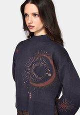 Angela Celestial Jacquard Knit Jumper