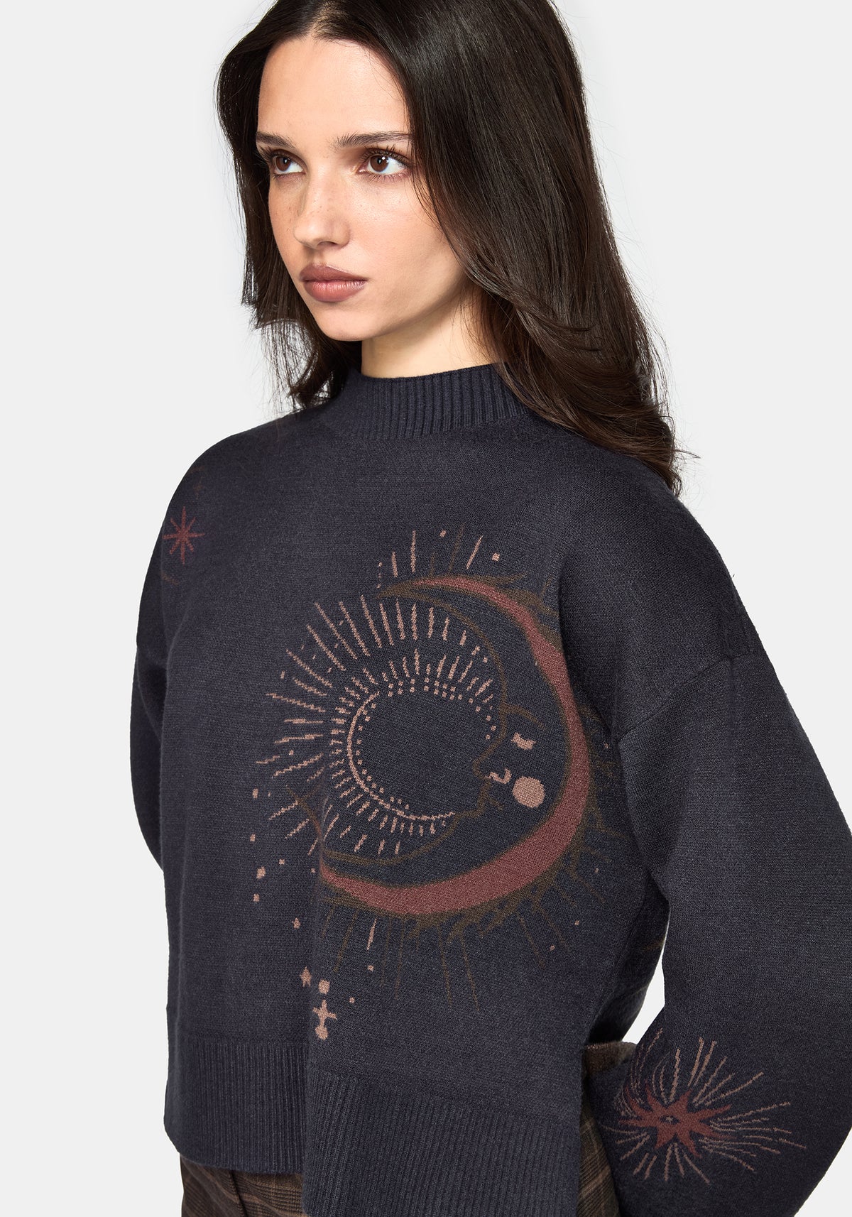 Angela Celestial Jacquard Knit Jumper