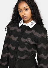 Nave Inverted Stripe Knit Cardigan