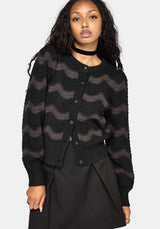 Nave Inverted Stripe Knit Cardigan