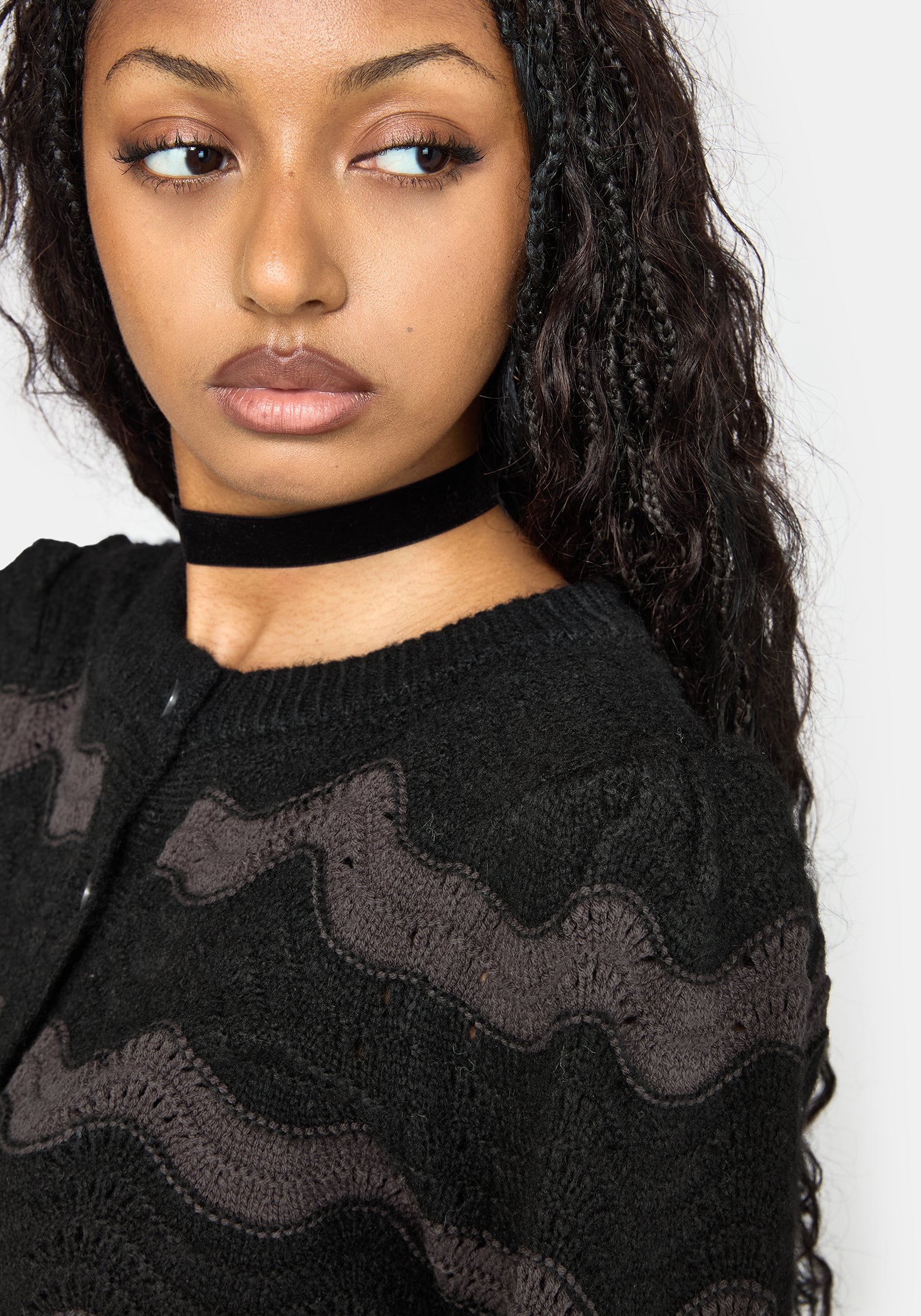 Nave Inverted Stripe Knit Cardigan